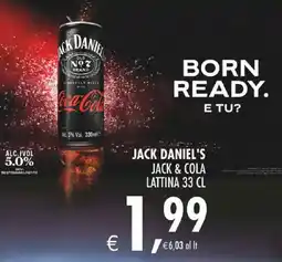 Deco Iperstore Jack Daniel's Jack & Cola offerta