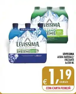 Deco Iperstore Levissima acqua naturale frizzante offerta