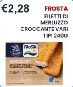 Caramico Frosta filetti di merluzzo croccante vari tipi offerta