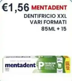 Caramico Mentadent dentifricio offerta