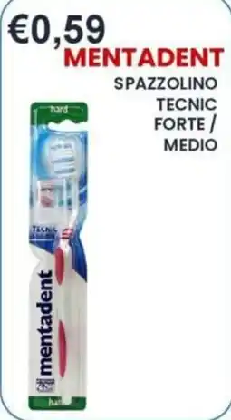 Caramico Mentadent spazzolino tecnico offerta