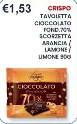 Caramico Crispo cioccolato fondente offerta