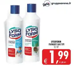 Deco Iperstore Lysoform pavimenti vari tipi offerta