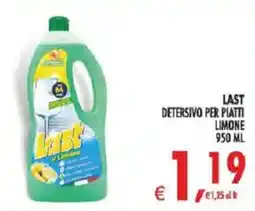 Deco Iperstore Last detersivo per piatti limone offerta