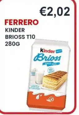 Caramico Ferrero Kinder Brioss T10 offerta