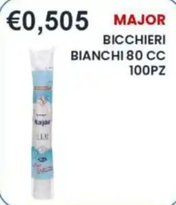 Caramico Bicchieri bianchi major offerta