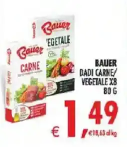 Deco Iperstore Bauer dadi carne/vegetale offerta