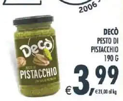 Deco Iperstore Decò pesto di pistacchio offerta