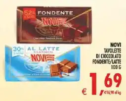 Deco Iperstore Novi Tavolette di cioccolato fondente/latte offerta