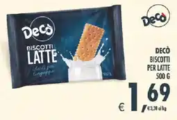 Deco Iperstore Decò biscotti latte offerta