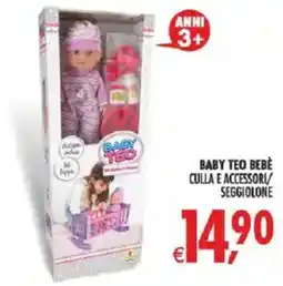 Deco Iperstore Baby Teo bebè culla e accessori/seggiolone offerta
