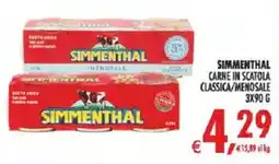 Deco Iperstore Simmenthal carne in scatola classica offerta
