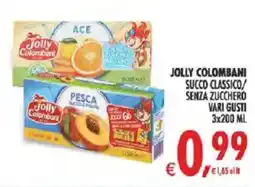 Deco Iperstore Jolly Colombani succo classico senza zucchero offerta