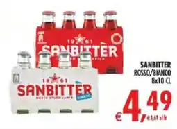 Deco Iperstore Sanbitter rosso/bianco offerta
