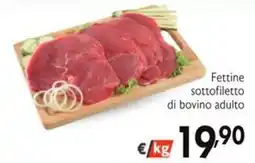 SuperW Fettine sottofiletto di bovino adulto offerta