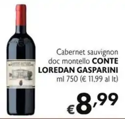 SuperW Cabernet sauvignon doc montello Conte Loredan Gasparini offerta