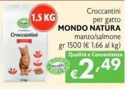 SuperW Croccantini MONDO NATURA offerta