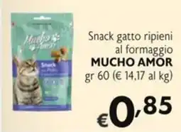 SuperW Snack gatto ripieni al formaggio MUCHO AMOR offerta
