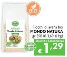 SuperW Fiocchi di avena bio MONDO NATURA offerta