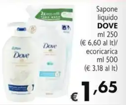 SuperW Sapone liquido Dove offerta