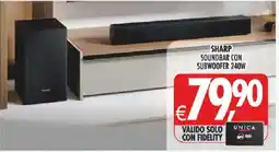 Deco Iperstore Sharp soundbar con subwoofer offerta