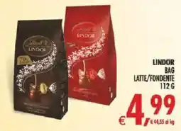 Deco Iperstore Lindor bag latte/fondente offerta