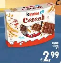 Deco Iperstore Kinder Cereali offerta