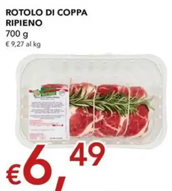 Rotolo di coppa ripieno