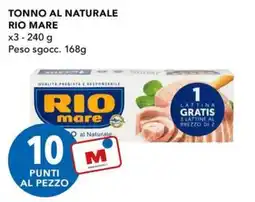 Migross Superstore Tonno al Naturale Rio Mare offerta