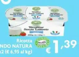 SuperW Ricottine Senza Lattosio offerta