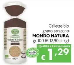 SuperW Gallette di Grano Saraceno Mondo Natura offerta