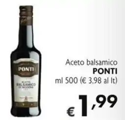 SuperW Aceto balsamico Ponti offerta