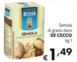 SuperW Semola di grano duro De Cecco offerta