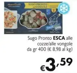 SuperW Sugo Pronto ESCA alle cozze/alle vongole offerta