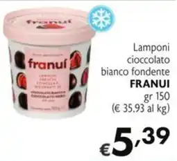 SuperW Lamponi cioccolato bianco fondente FRANUI offerta