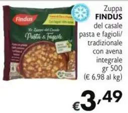 SuperW Zuppa FINDUS del casale pasta e fagioli offerta