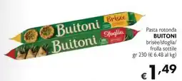 SuperW Pasta rotonda Buitoni offerta