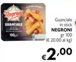 SuperW Guanciale in stick Negroni offerta