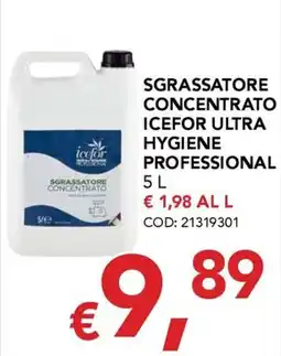 Migross Supermercati e Market Sgrassatore concentrato Icefor Ultra Hygiene Professional offerta