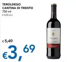 Migross Superstore Teroldego Cantina di Trento offerta