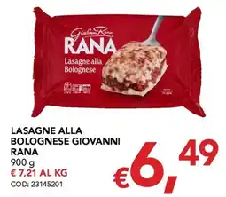 Migross Supermercati e Market Lasagne alla Bolognese Giovanni Rana offerta