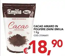 Migross Supermercati e Market Cacao amaro in polvere Zàini Emilia offerta