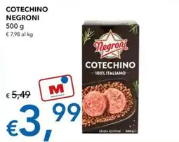 Migross Superstore Cotechino Negroni offerta