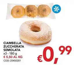 Migross Supermercati e Market Ciambella zuccherata semolata offerta