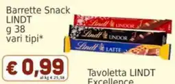 Market Ingross Barrette Snack Lindt offerta