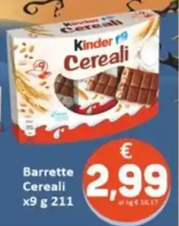Market Ingross Kinder Cereali offerta