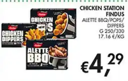 Maxi Coal Chicken Station Findus Alette BBQ/Pop/Dippers offerta