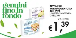 Maxi Coal Fettine di formaggio fuso Ohì Vita light/senza lattosio offerta