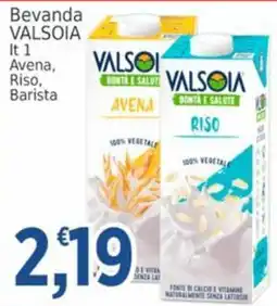 Market Ingross Beveranda VALSOIA Avena, Riso, Barista offerta