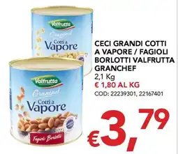 Migross Supermercati e Market Fagioli Borlotti Valfrutta offerta